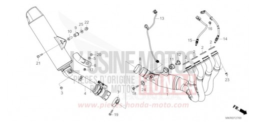 SILENCIEUX D'ECHAPPEMENT CBR1000SPR de 2024